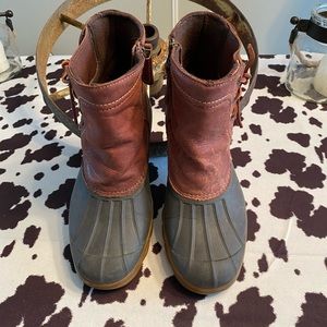 Saltwater Spray Wedge Waterproof Rain Boot